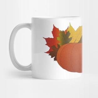 Autumn Leaves with Pumpkins Mug